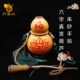 朱砂六字真言大明咒天然开口葫芦摆件家居客厅办公室卧室床头挂件