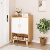 柜家用门台口简易实木收纳架客厅阳柜省空间容大量防见详情尘多鞋