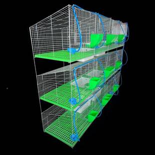 兔DBA笼粗配对育肉兔商品兔肥笼兔母产仔笼长毛种兔12笼位加密兔