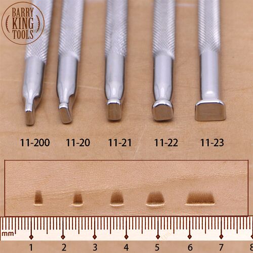 11-200/20/21/22/23/24 光面打边15斜度 巴里金皮雕印花工具