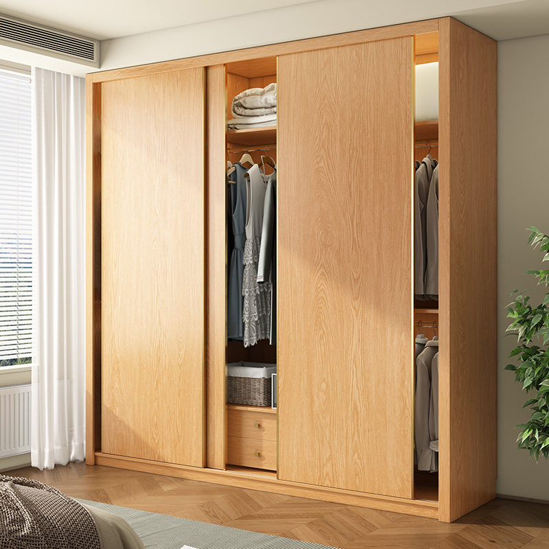 定制推拉门衣柜橡木一门到顶60深新款2024年爆款家用卧室18mm柜子,住宅家具,独立衣柜,淘宝优惠券,粉丝福利购,淘宝优惠卷