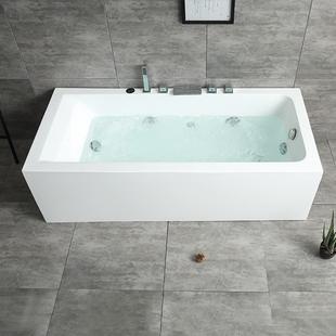 圣玉卫独浴亚克一民力双裙立无缝体浴980缸家用浴盆酒店宿用冲浪