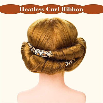 Heatless Curling Rod Headband Silk Curls Ribbon Hair Curler