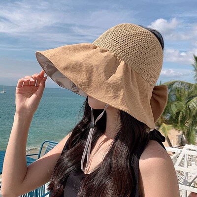 New Summer Knitted Cloth Along Womens Roomless Sunshade Big