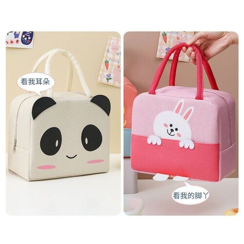 New Cartoon Handheld Bento Bag Lunch Box Insulated Bag for S