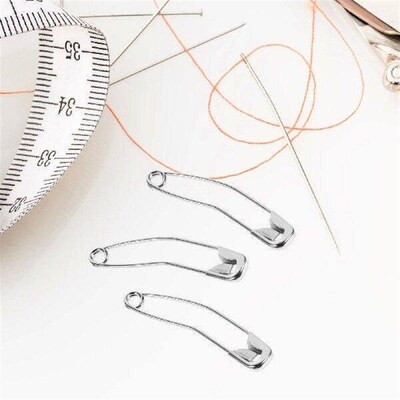 200 Pcs Curved Safety Pins Stainless Steel Quilting Banana