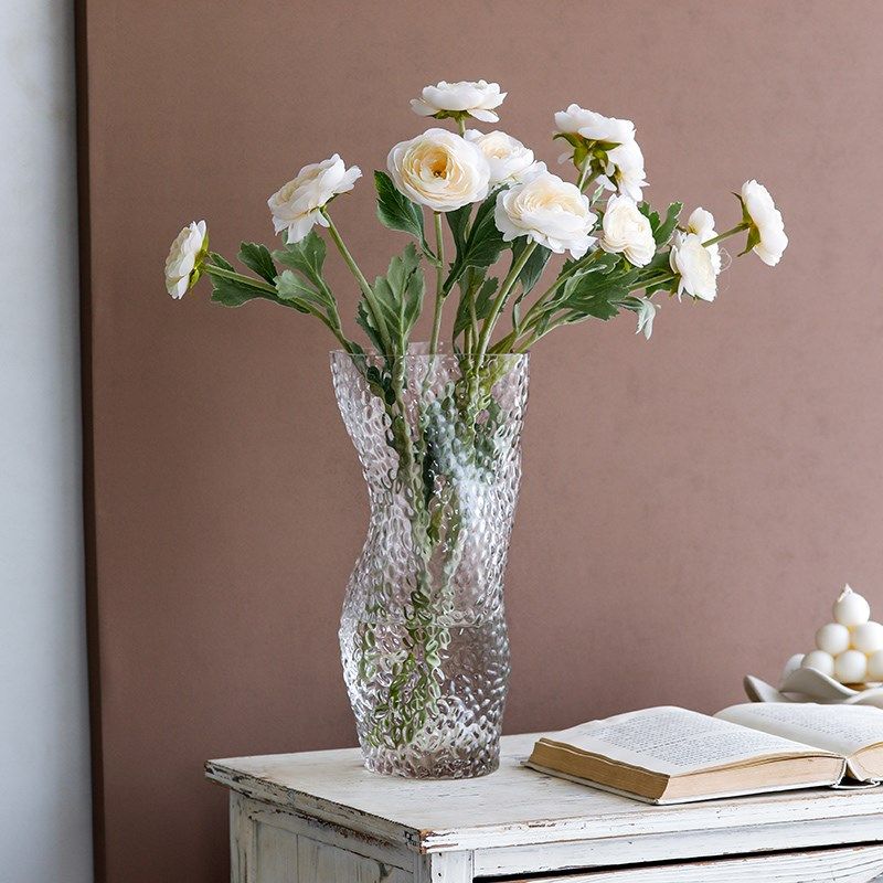 新款艺术妖娆身姿原色玻璃花瓶门店样品间花店水培鲜花装饰品,家居饰品,花瓶,淘宝优惠券,粉丝福利购,淘宝优惠卷