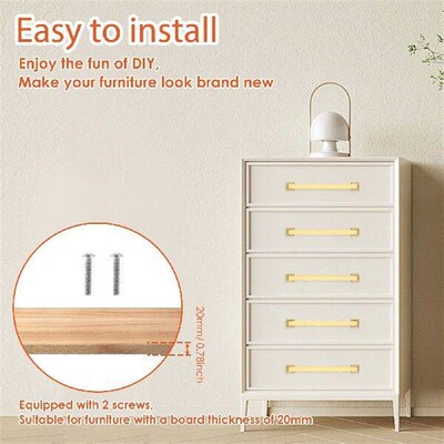 New 12Pcs Cabinet Pulls for Furniture Brushed Craft Zinc