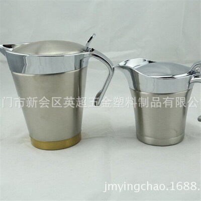 Stainless Steel Jam Pot Double Layer Juice Dispenser Steak J