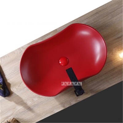 701 Household Modern Simple Red Creative Above Counter Basi