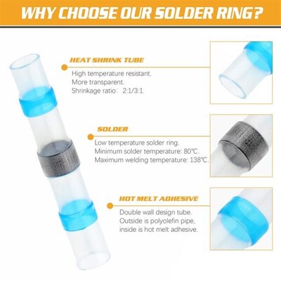 800/530/500/430/400/300/250pcs Solder Seal Wire Connectors w