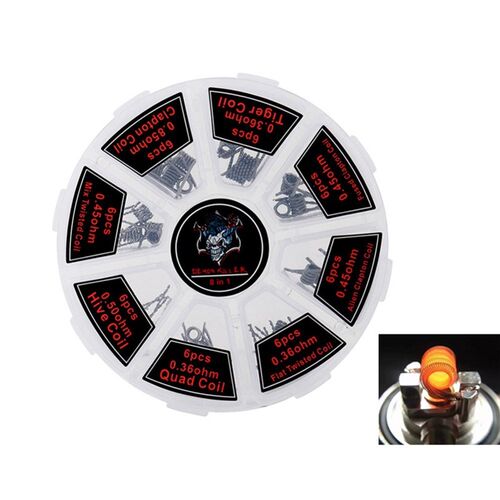 Organic Cotton Prebuilt Coil Kit Vape Cotton Twisted Alien C