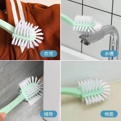 Five-Sided Shoe Brush for Home Use, Soft Bristles, All-Aroun