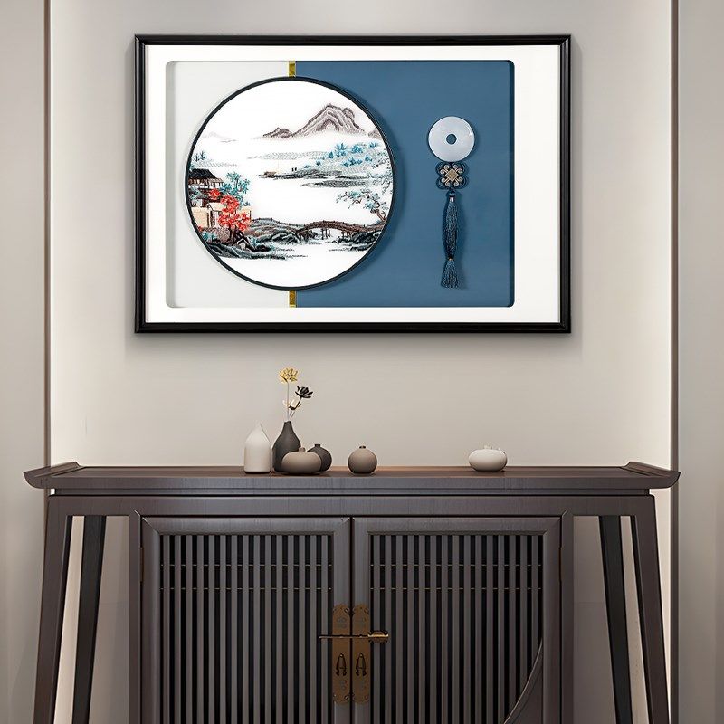 事事如意餐厅客厅装饰挂画高级苏州刺绣成品手工高端立体202新款,家居饰品,现代装饰画,淘宝优惠券,粉丝福利购,淘宝优惠卷