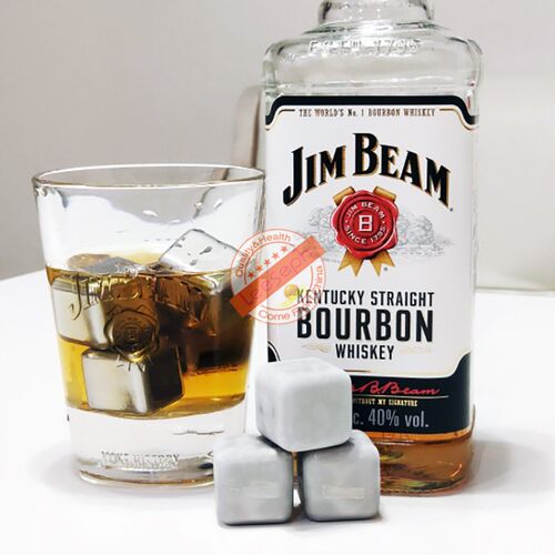 Stainless Steel Ice Cubes, Reusable Chilling Stones for Whis