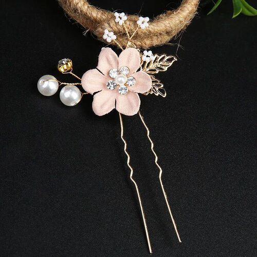 Boho Chic Garland Metal Rose Hair Clips For Women Girl Hair