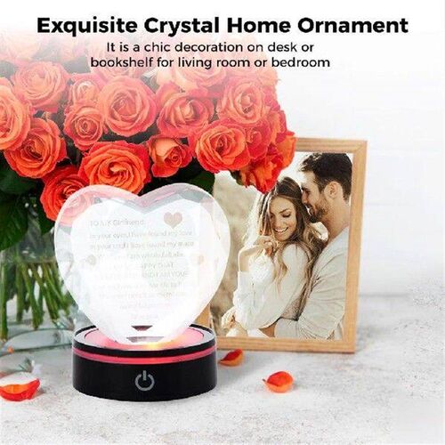 3D Crystal Gifts For Girlfriend Romantic Love Heart