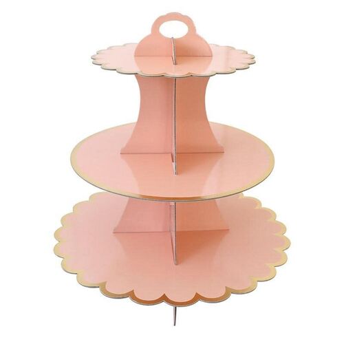 Three-Tiered Lace Paper Cake Stand Birthday Party Supplies
