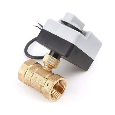 2 Way 3 Wires BV2012 Brass Motorized Ball Valve Electric