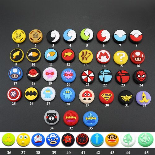 YuXi 6PCS Rubber Silicone Grip Caps Accessories for Nintend