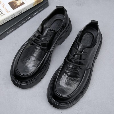 Large Size Mens Shoes Fashionable Thick-soled Breathable Ho