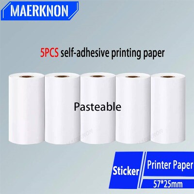 57x25MM Self-adhesive Rolls Paper  Printer Thermal Label er