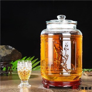 酒坛酒罐泡酒玻璃瓶高档密封家用装酒容器人参药酒专用酒瓶空瓶子