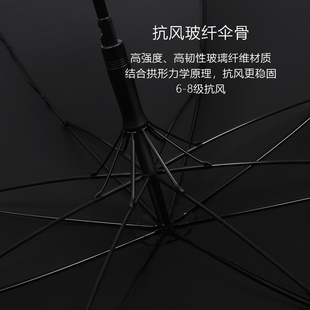 复古 132cm超大伞暴雨抗风木柄双人雨伞高级感加固加厚长柄伞男士
