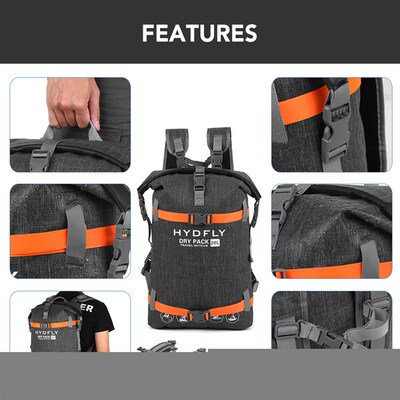 20L Outdoor Waterproof Bag Trekking  Dry Bag Waterproof Back