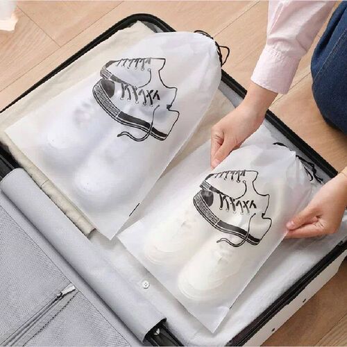 10/1Pc Tranparent Shoe Storage Bag Portable Travel Packing D