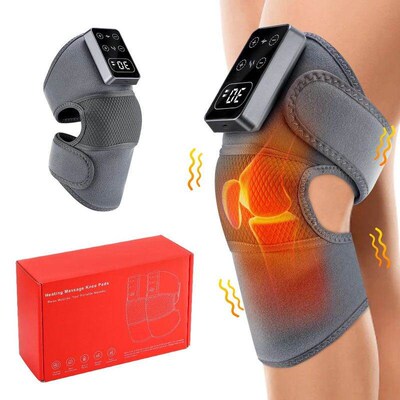 Electric 3 Levels Vibration and 5 Levels Heating Knee Pads,