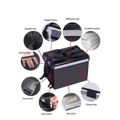 30L Extra Large Cooler Bag Car Ice Pack Inulated Thermal Lun