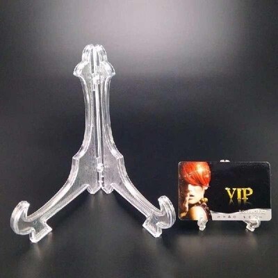 Clear Plastic Easels Plate Holders Picture Frames Photo