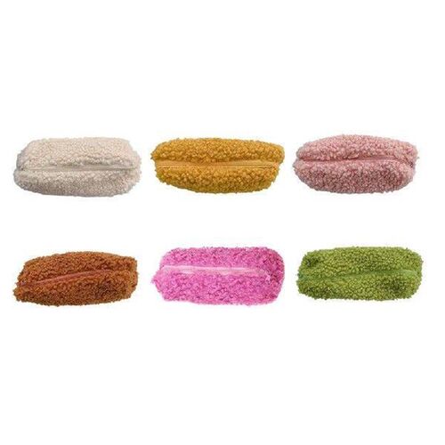 Plush Fluffy Pen Bag Big Capacity Pencil Case Pouch Pure