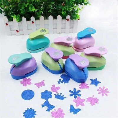 1.5 inch Round Wave Circle Flower paper cutter perforadora