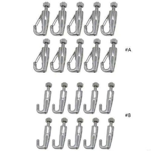 583C 10pcs Easy to Use Adjustable Picture Hanging Hooks