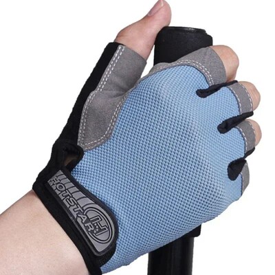 Gym Anti-Slip Half Finger Gloves Breathable Dumbbells Gloves