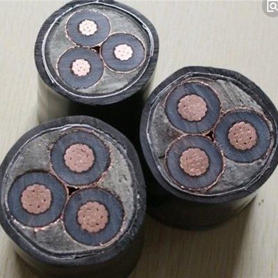 国标铜芯YJV22 3芯  70 95 0 1 185 2平方高压电缆电线