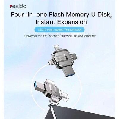 Wholesale USB 3.0 Interface Zinc Alloy Case 4 in 1 OTG Adapt