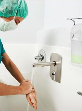 1000ml Wall Mounted Elbow Soap Dispenser Manual Press Liquid