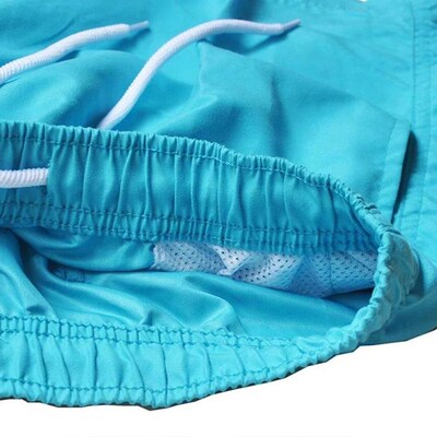 Mens Swimming Shorts Quick Dry Drawstring Elastic Waist Des