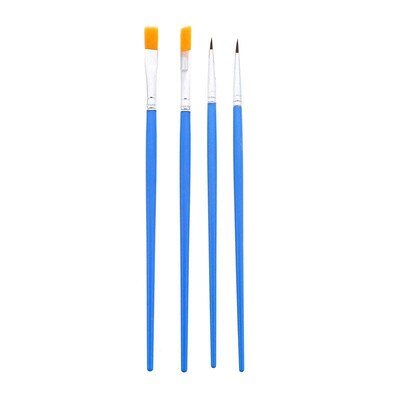 DIY Oil Painting Brushes for Kids 165cm Flat Nylon Plastic W