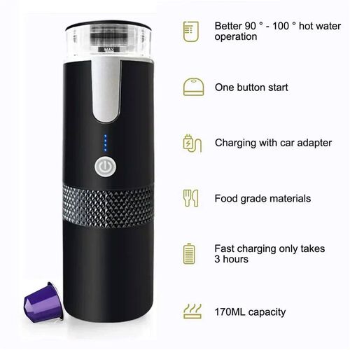 Electric Coffee Maker Convenient Capsule Ground Coffee Brewe