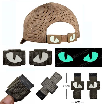 Cat Tiger Eyes Hook Fasteners Tactical Glow In Dark Combat A