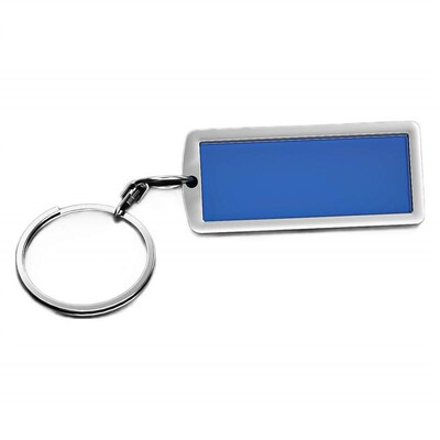 Engraved License Plate Keychain, Stainless Steel Car Key Tag
