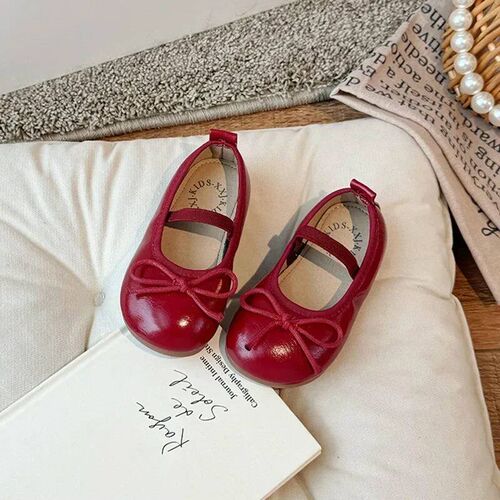 Children Little Leather Shoes for Girls 2024 Spring&Autumn N