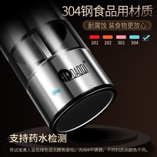 德国岛奇不锈钢胡椒研磨器现磨黑胡椒粒花椒粉香料海盐电动研磨瓶
