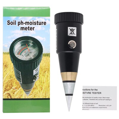 Soil Moisture PH Meter Acidity Humidity Tester Metal Sensor