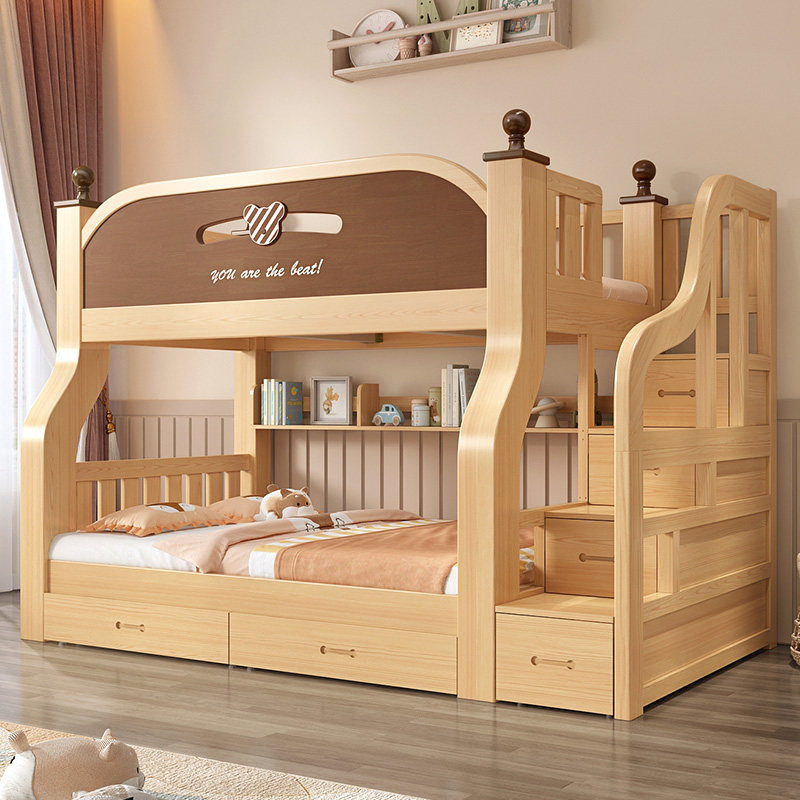 上下床层床实木高低床小户型子母床儿童床两层姐弟床上下铺木床,住宅家具,高低/子母床,淘宝优惠券,粉丝福利购,淘宝优惠卷