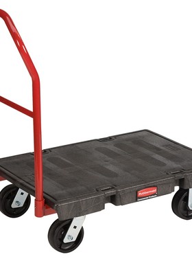 乐柏美FG100手推车加厚拉货塑料折叠大轮万向轮载重王平板推车